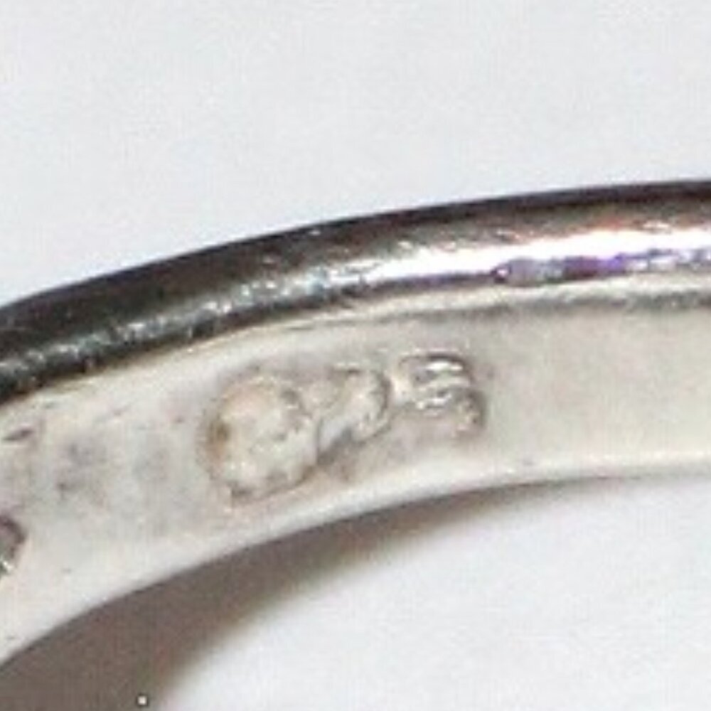 Sterling Silver Celtic Knot Faux Turquoise Ring - Picture 5 of 7